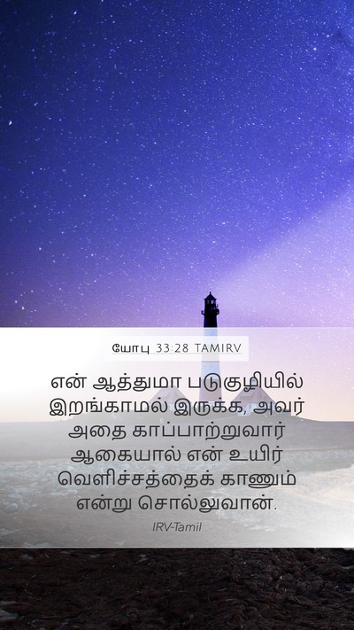 யோபு 33:28 TAMIRV Bible Verse Image