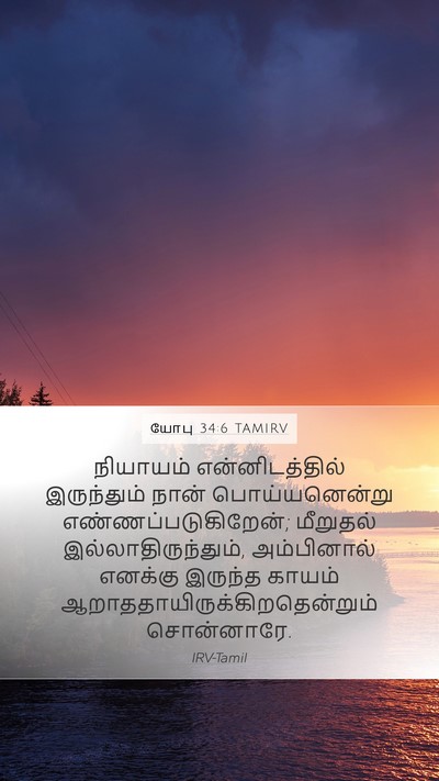 யோபு 34:6 TAMIRV Bible Verse Image