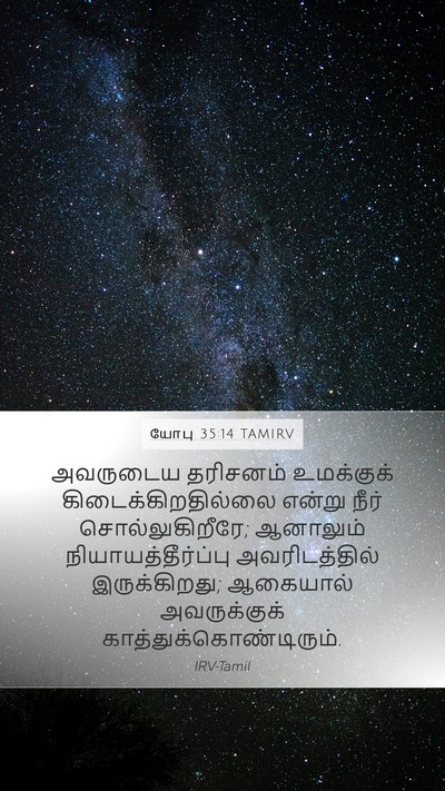 யோபு 35:14 TAMIRV Bible Verse Image