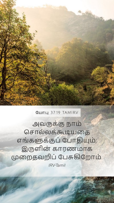 யோபு 37:19 TAMIRV Bible Verse Image