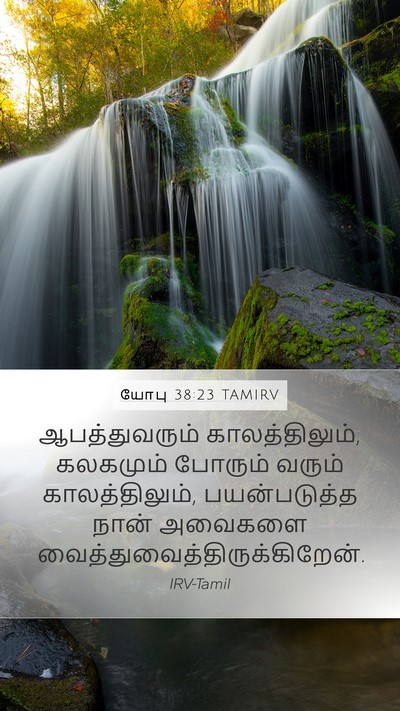 யோபு 38:23 TAMIRV Mobile Phone Wallpaper - ஆபத்துவரும் - Mobile Bible Verse Wallpaper