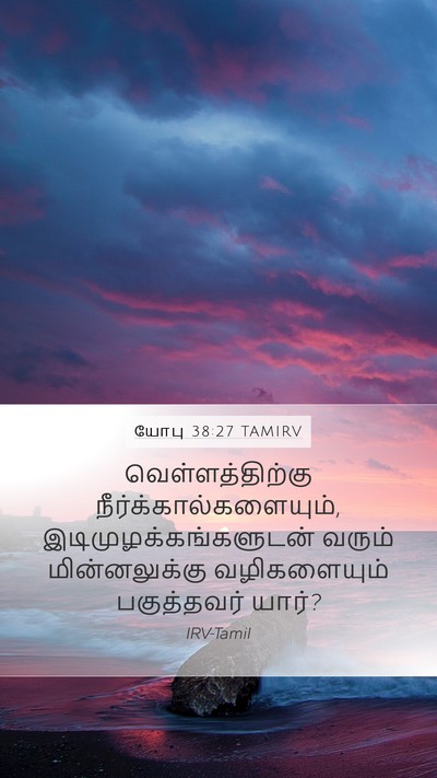 யோபு 38:27 TAMIRV Bible Verse Image