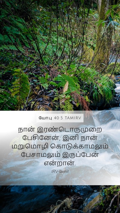 யோபு 40:5 TAMIRV Bible Verse Image