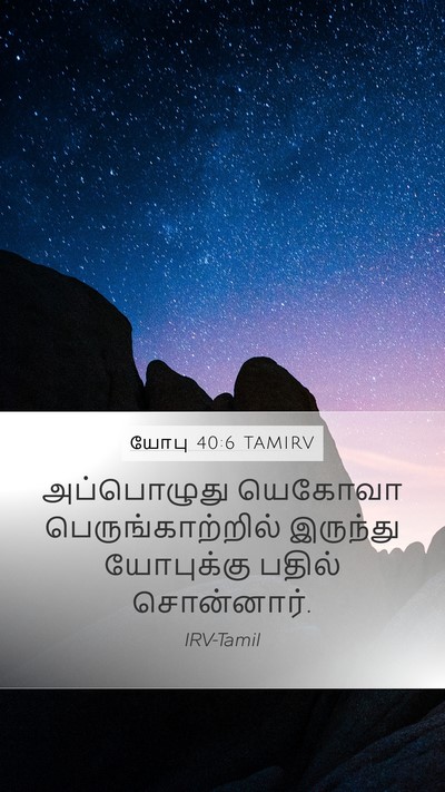 யோபு 40:6 TAMIRV Bible Verse Image