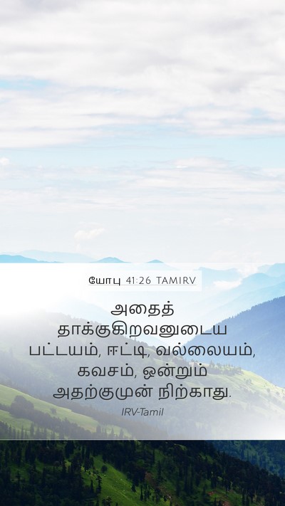 யோபு 41:26 TAMIRV Bible Verse Image