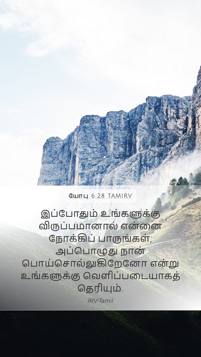 யோபு 6:28 TAMIRV Bible Verse Image