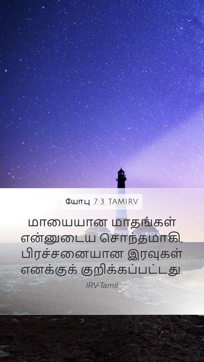 யோபு 7:3 TAMIRV Bible Verse Image