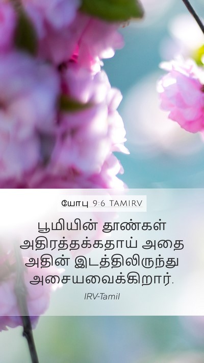 யோபு 9:6 TAMIRV Bible Verse Image