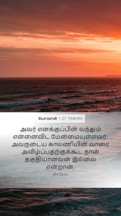 யோவான் 1:27 TAMIRV Bible Verse Image