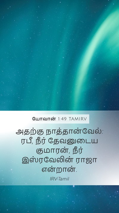யோவான் 1:49 TAMIRV Bible Verse Image