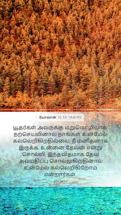 யோவான் 10:33 TAMIRV Bible Verse Image