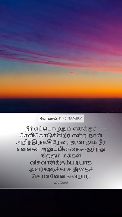 யோவான் 11:42 TAMIRV Bible Verse Image