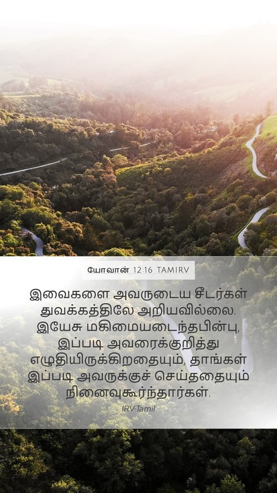 யோவான் 12:16 TAMIRV Bible Verse Image
