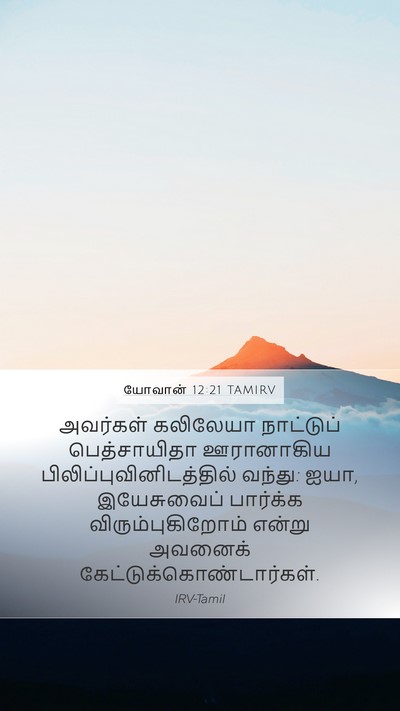 யோவான் 12:21 TAMIRV Bible Verse Image