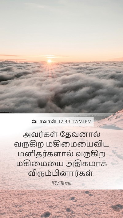 யோவான் 12:43 TAMIRV Bible Verse Image
