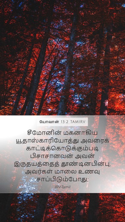யோவான் 13:2 TAMIRV Bible Verse Image
