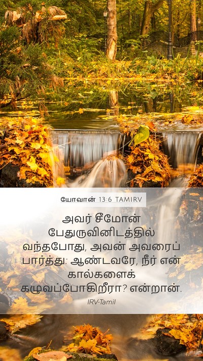 யோவான் 13:6 TAMIRV Bible Verse Image