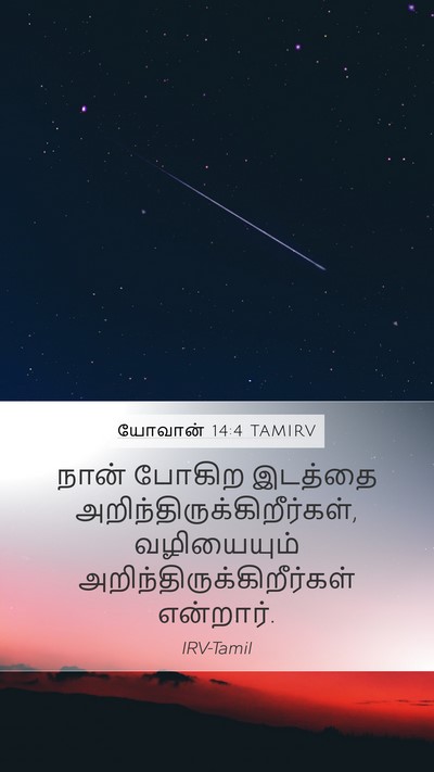 யோவான் 14:4 TAMIRV Bible Verse Image