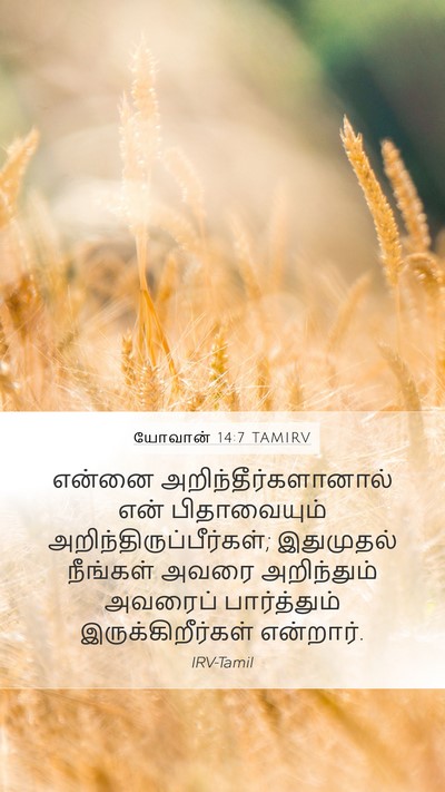 யோவான் 14:7 TAMIRV Bible Verse Image
