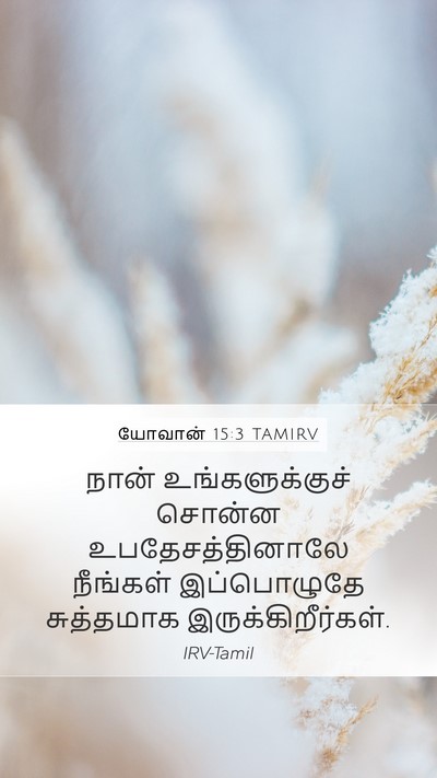 யோவான் 15:3 TAMIRV Bible Verse Image
