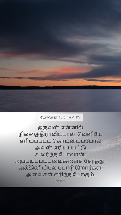யோவான் 15:6 TAMIRV Bible Verse Image