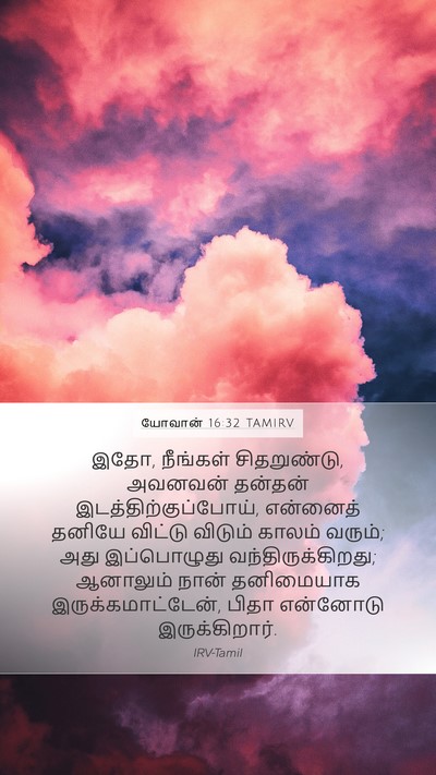 யோவான் 16:32 TAMIRV Bible Verse Image