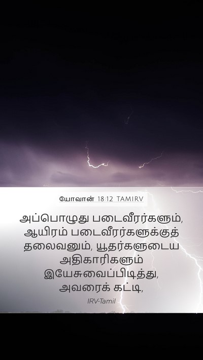 யோவான் 18:12 TAMIRV Bible Verse Image