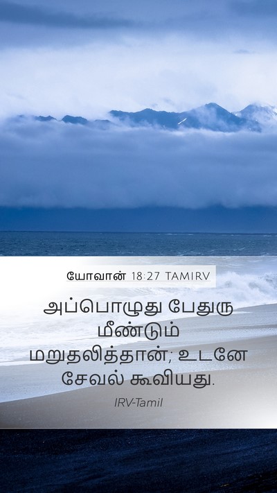 யோவான் 18:27 TAMIRV Bible Verse Image