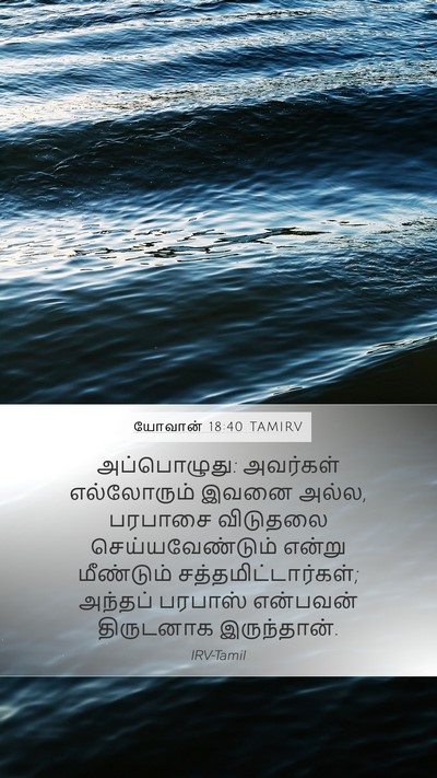 யோவான் 18:40 TAMIRV Bible Verse Image