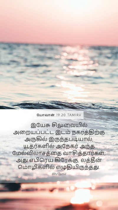 யோவான் 19:20 TAMIRV Bible Verse Image