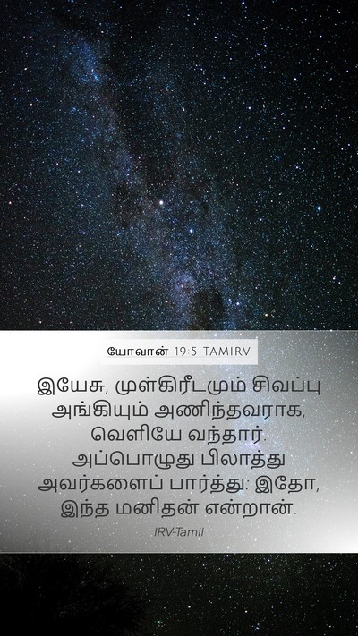 யோவான் 19:5 TAMIRV Bible Verse Image