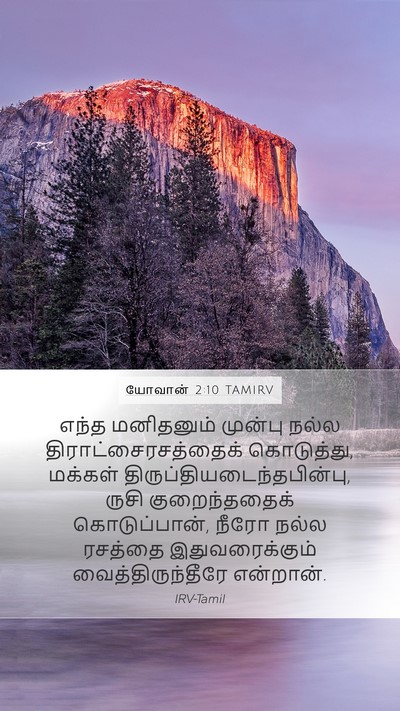 யோவான் 2:10 TAMIRV Bible Verse Image