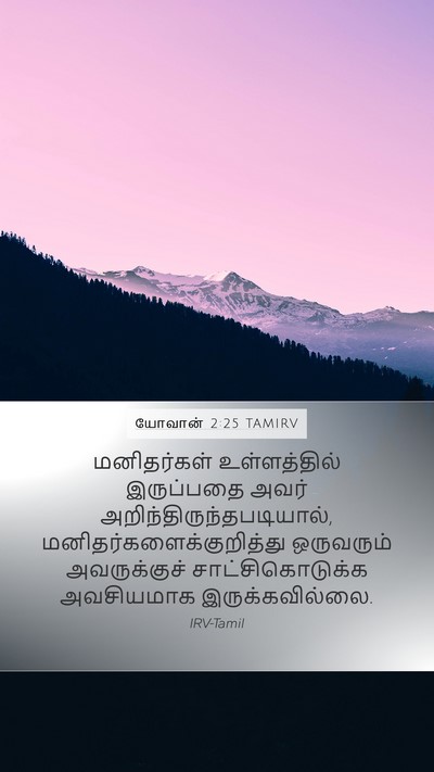 யோவான் 2:25 TAMIRV Bible Verse Image