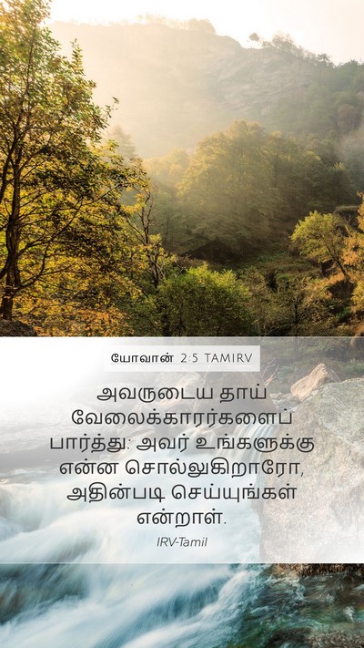 யோவான் 2:5 TAMIRV Bible Verse Image