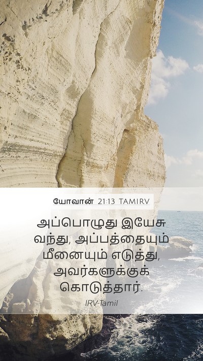 யோவான் 21:13 TAMIRV Bible Verse Image