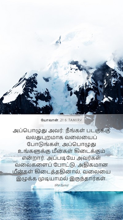 யோவான் 21:6 TAMIRV Bible Verse Image