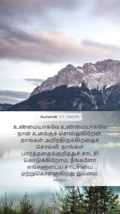 யோவான் 3:11 TAMIRV Bible Verse Image