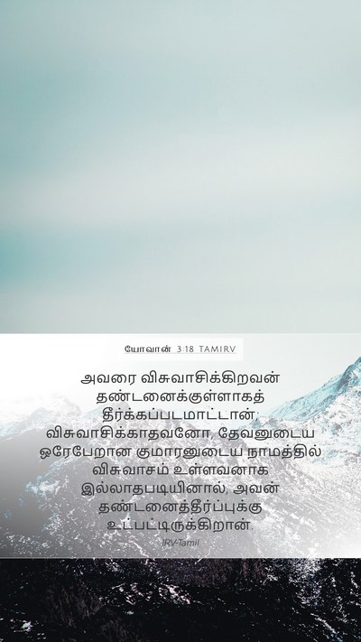 யோவான் 3:18 TAMIRV Bible Verse Image