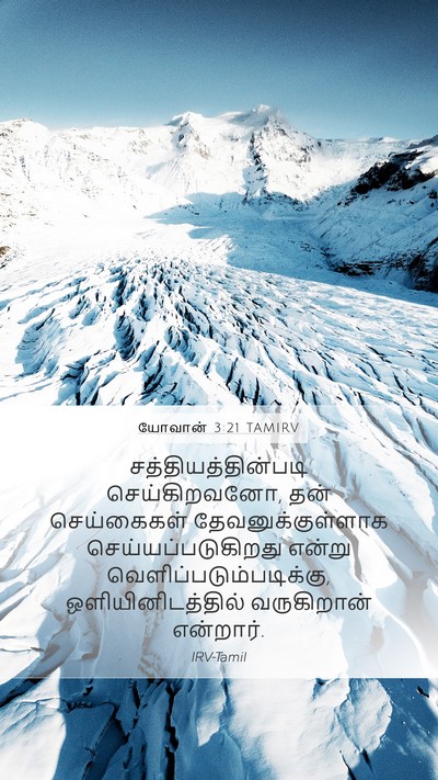 யோவான் 3:21 TAMIRV Mobile Phone Wallpaper - சத்தியத்தின்படி - Mobile Bible Verse Wallpaper