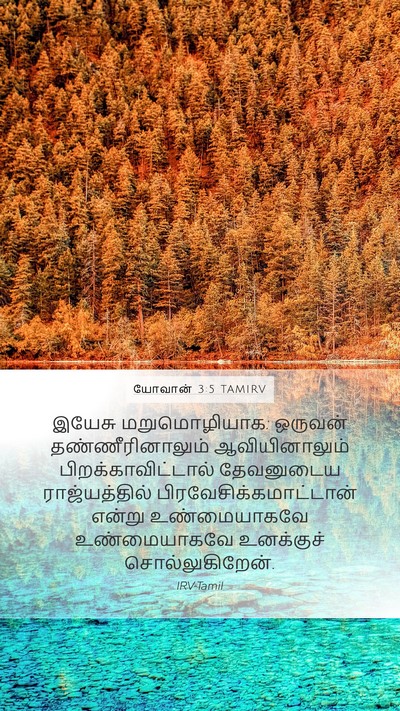 யோவான் 3:5 TAMIRV Bible Verse Image