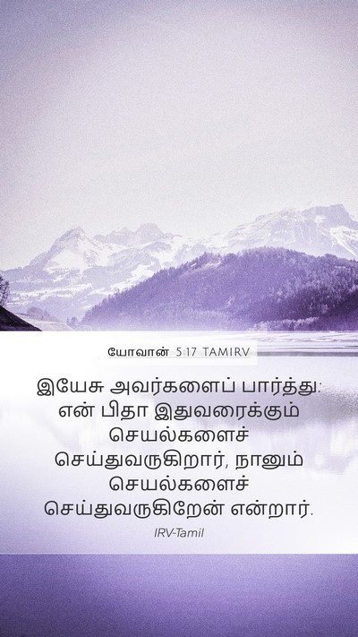 யோவான் 5:17 TAMIRV Bible Verse Image