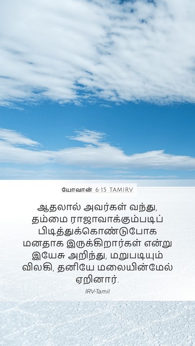யோவான் 6:15 TAMIRV Bible Verse Image