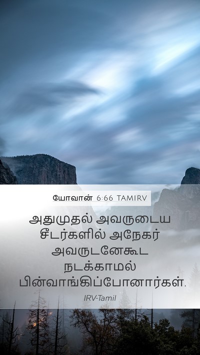 யோவான் 6:66 TAMIRV Bible Verse Image