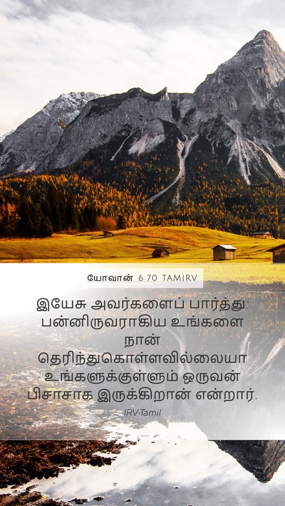 யோவான் 6:70 TAMIRV Bible Verse Image