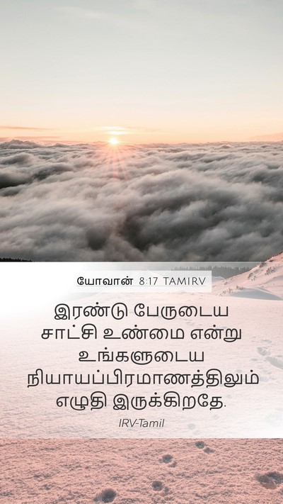 யோவான் 8:17 TAMIRV Bible Verse Image