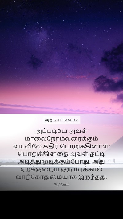 ரூத் 2:17 TAMIRV Bible Verse Image