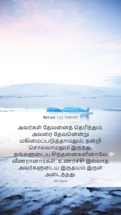 ரோமர் 1:21 TAMIRV Bible Verse Image