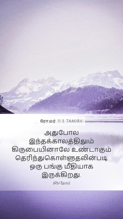 ரோமர் 11:5 TAMIRV Bible Verse Image