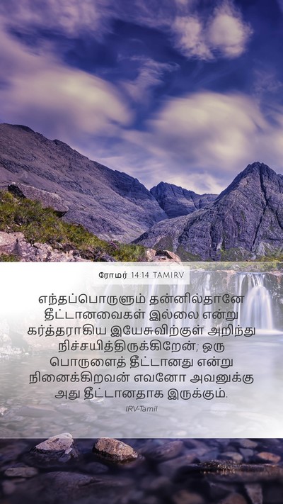 ரோமர் 14:14 TAMIRV Bible Verse Image
