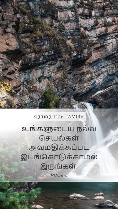 ரோமர் 14:16 TAMIRV Bible Verse Image